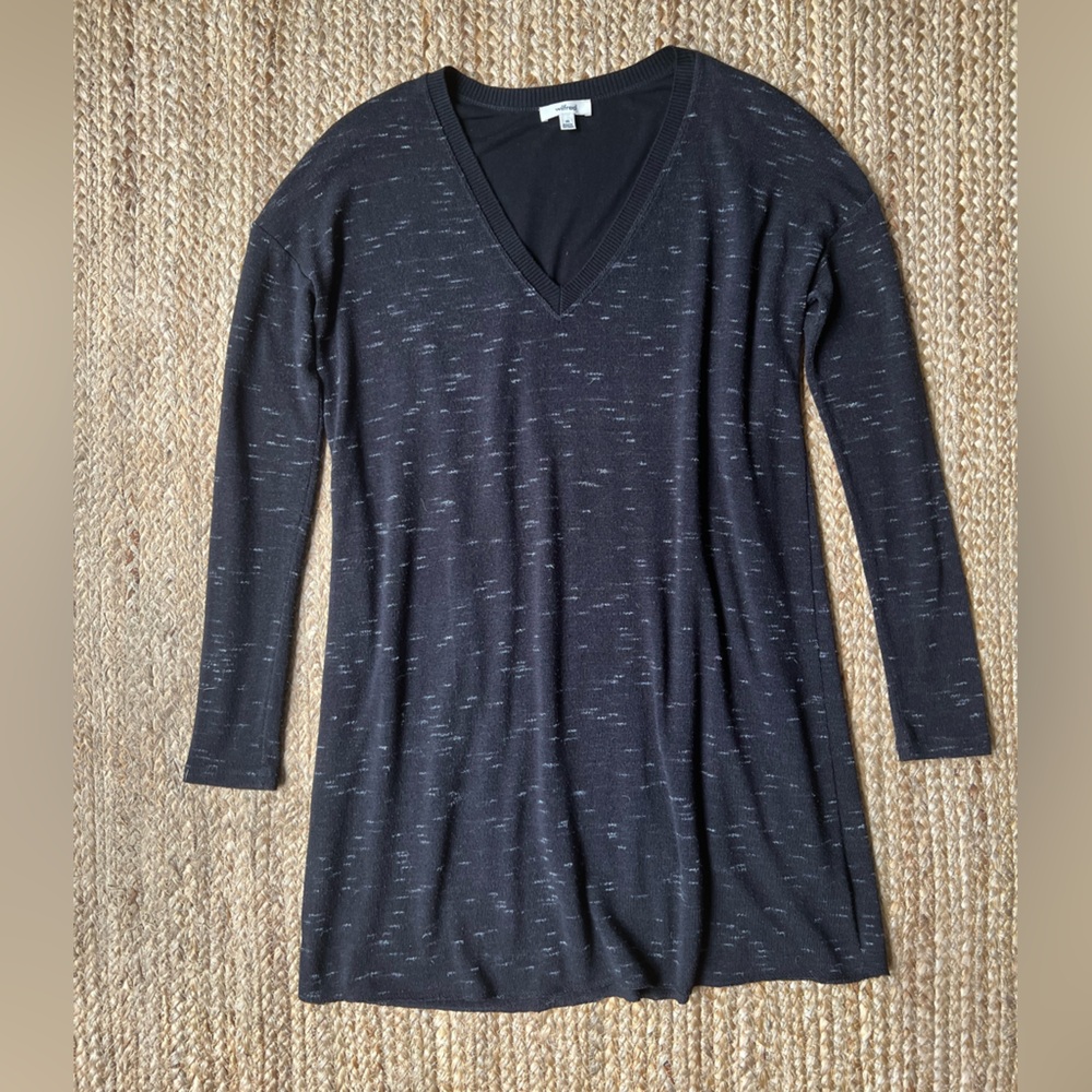 Aritzia Wilfred Black Long Sleeve Knit Mini Dress Size XS